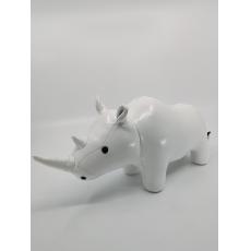 亮皮-犀牛-9寸-白色