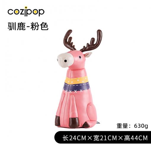 N23萌趣公仔-极地系列-驯鹿凯尔粉色