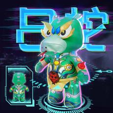 N23国潮文创-机甲十二生肖系列-巳蛇-站姿30厘米